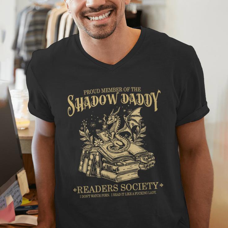 Fantasy Romantasy Book Shadow Daddy Readers Society Men's V-Neck T-Shirt
