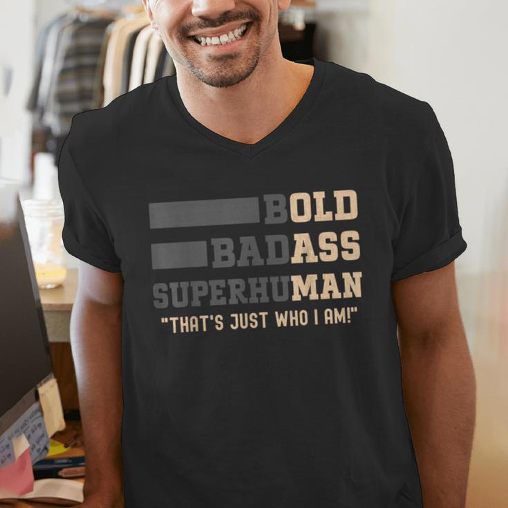 Fathers Day Old Man Retirement Tee Gag For Dad Men's V-Neck T-Shirt