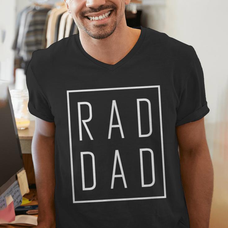 Fathers Day Shirts Rad Dad Men's V-Neck T-Shirt Fathers Day Shirts Rad Dad Men's V-Neck T-Shirt