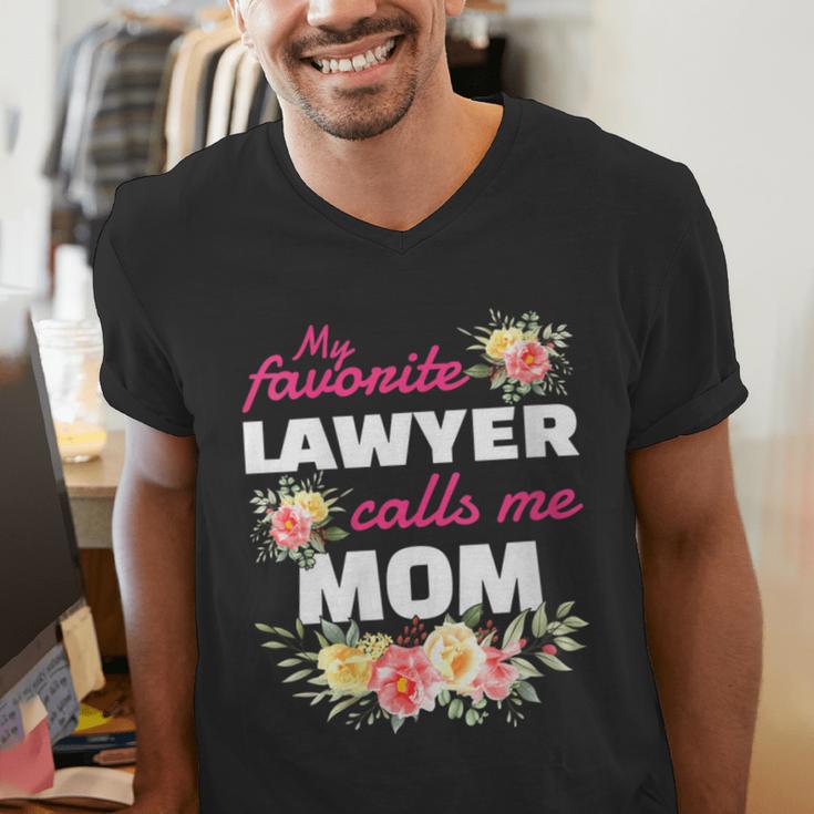 My Favorite Lawyer Calls Me Mom Graduation Men's V-Neck T-Shirt