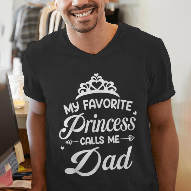 My Favorite Princess Calls Me Dad Daddy Fathers Day Men's V-Neck T-Shirt