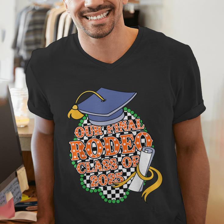 Our Final Rodeo Class Of 2025 Rodeo Western Graduation Texas Men's V-Neck T-Shirt