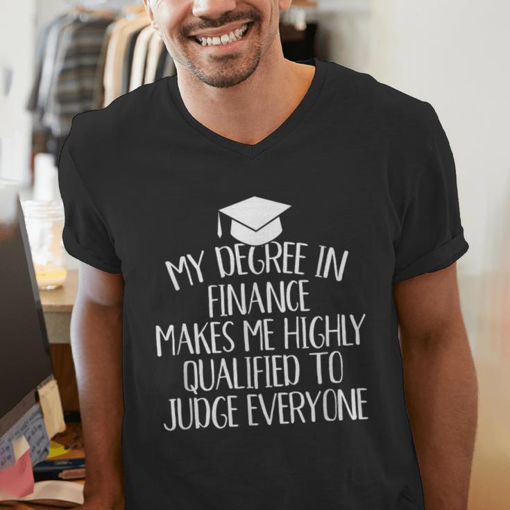 Finance Major Graduation Men's V-Neck T-Shirt