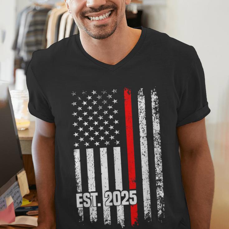 Fire Academy Survivor Firemen Fire School Graduation Men's V-Neck T-Shirt