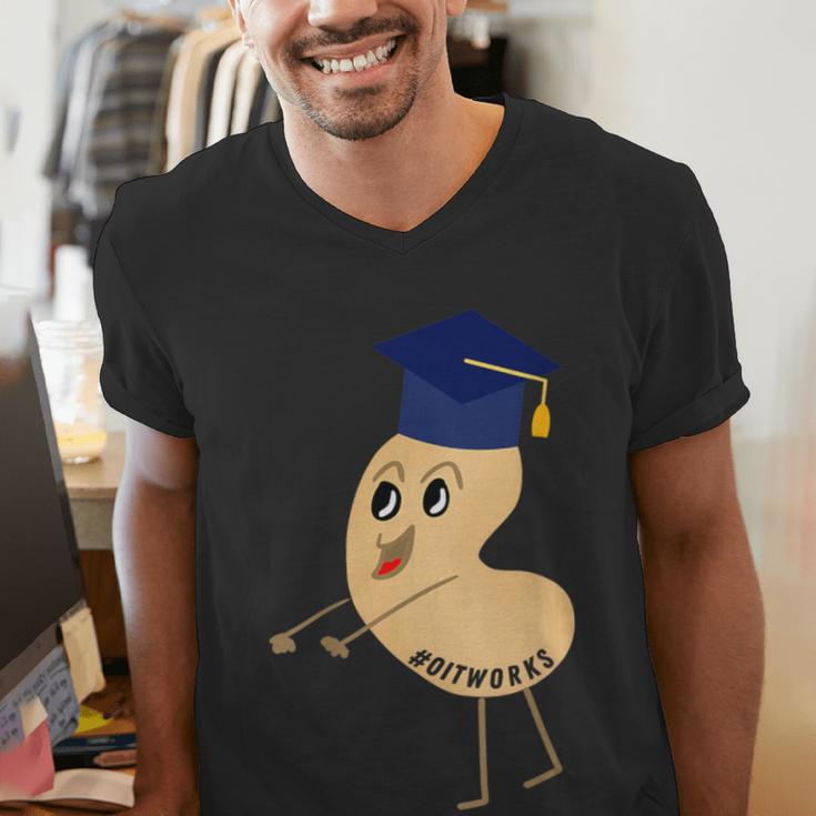 Flossing Cashew OIT For Tree Nut OIT Graduation Men's V-Neck T-Shirt
