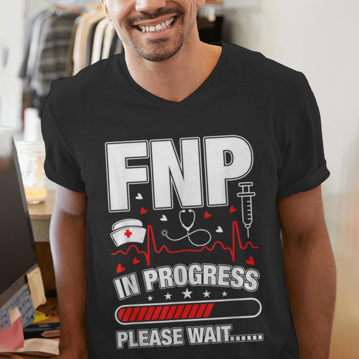 FNP In Progress Graduation Family Nurse Practitioner Men's V-Neck T-Shirt