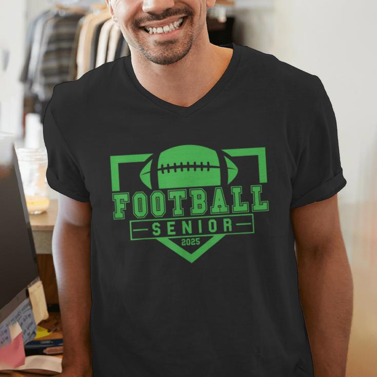 Football Senior Night Football Senior 2025 Graduation 24 Men's V-Neck T-Shirt