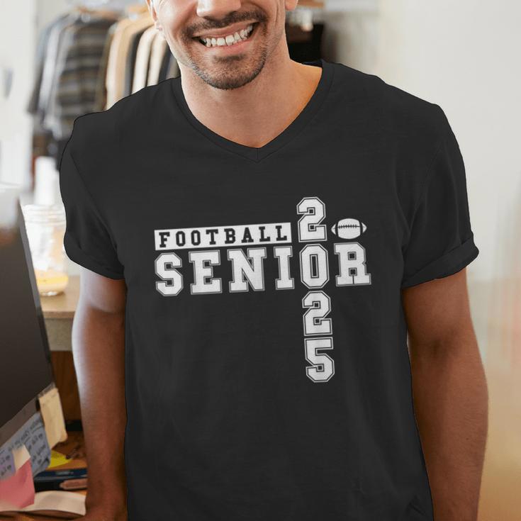 Football Senior Night Football Senior 2025 Graduation 3 Men's V-Neck T-Shirt