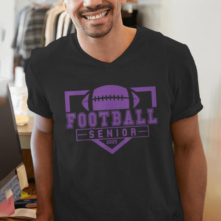 Football Senior Night Football Senior 2025 Graduation 36 Men's V-Neck T-Shirt