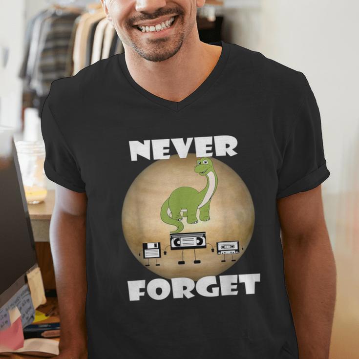 Never Forget Women Men Never Forget Men Nostalgia Men's V-Neck T-Shirt