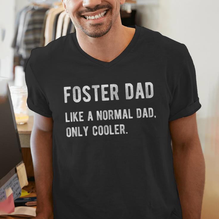 Foster Dad Definition Foster Parent Men's V-Neck T-Shirt
