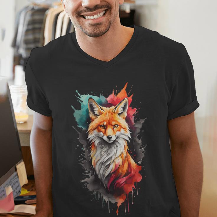 Fox For Fox Lovers Men Women Kids Introverts Men's V-Neck T-Shirt