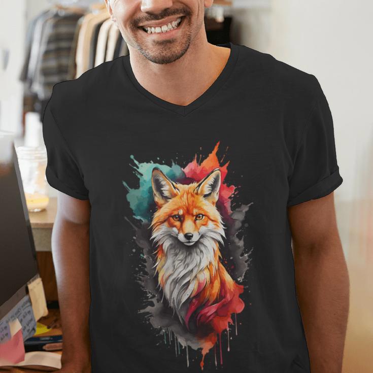 Fox For Fox Lovers Men Women Kids Introverts Men's V-Neck T-Shirt