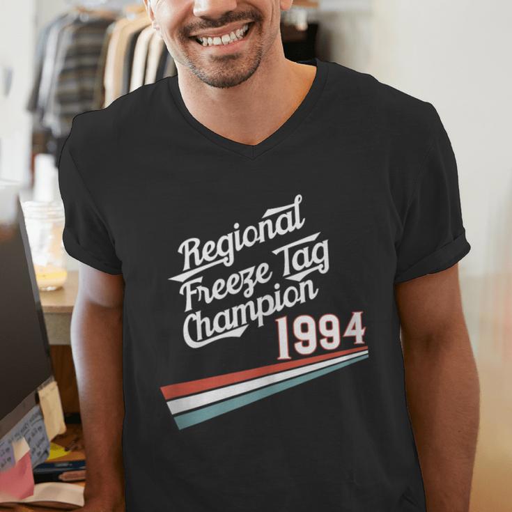 Freeze Tag 90s Nostalgia Men's V-Neck T-Shirt Freeze Tag 90s Nostalgia Men's V-Neck T-Shirt