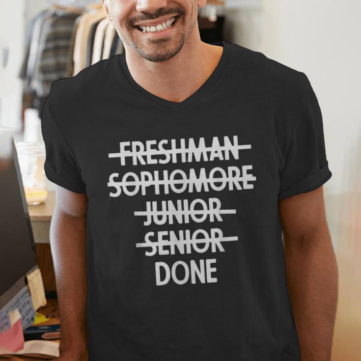 Freshman To Senior Class Of 2018 Senior GraduationShirt Men's V-Neck T-Shirt