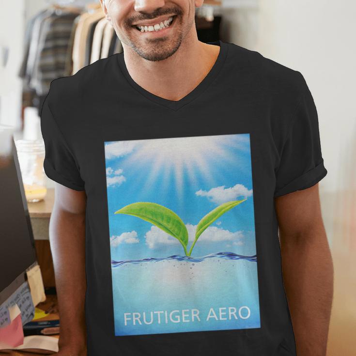 Frutiger Aero Aesthetics Men's V-Neck T-Shirt