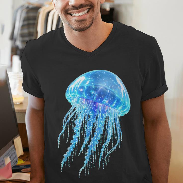 Frutiger Aero Y2K Jellyfish Men's V-Neck T-Shirt