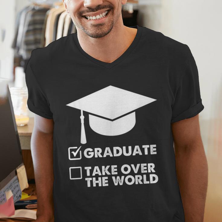 Funny Graduate Joke Mens Womens Graduation Gifts Men's V-Neck T-Shirt