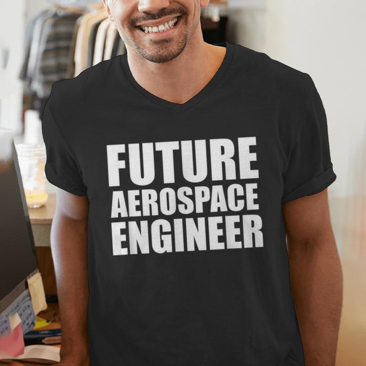 Future Aerospace Engineer College Graduate Graduation Men's V-Neck T-Shirt