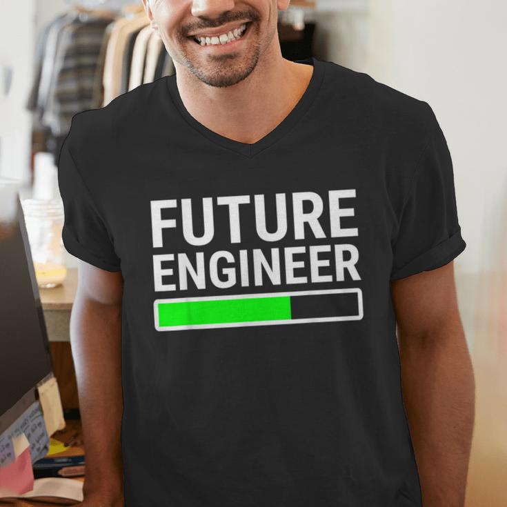 Future Engineer Loading Bar Cool Graduation Men's V-Neck T-Shirt