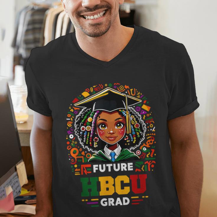 Future HBCU Grad Graduation Students Girl Kids Men's V-Neck T-Shirt