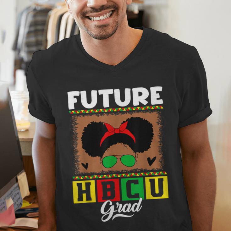 Future HBCU Grad HBCU Tomorrow Girl Graduation Kids Men's V-Neck T-Shirt
