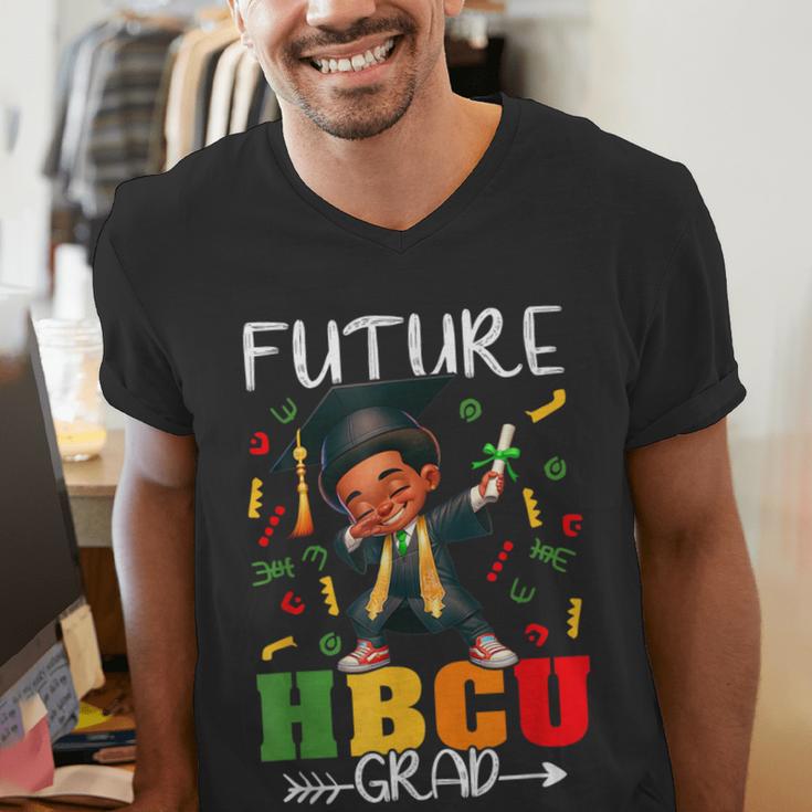 Future HBCU Grad History Boy Graduation HBCU Kids Men's V-Neck T-Shirt