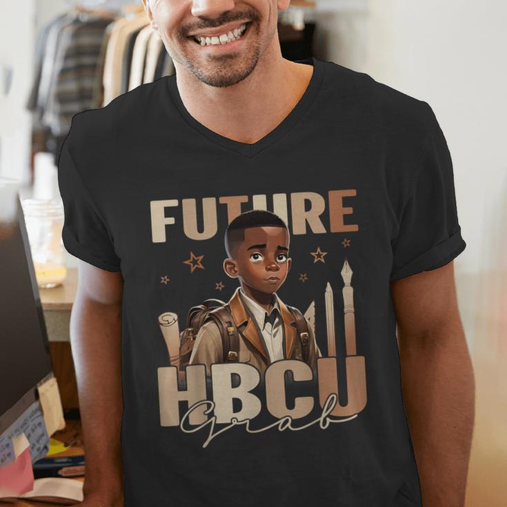 Future HBCU Grad History Boy Kids Graduation HBCU Men's V-Neck T-Shirt