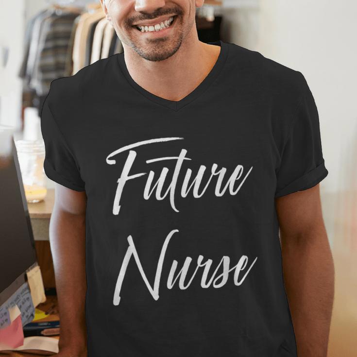 Future Nurse Shirt Cute Graduation Grad Men's V-Neck T-Shirt