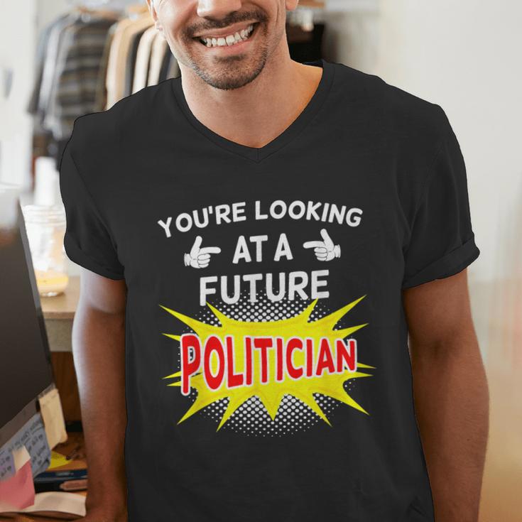 Future Politician Graduation For Kids And Graduates T-Shirt Men's V-Neck T-Shirt