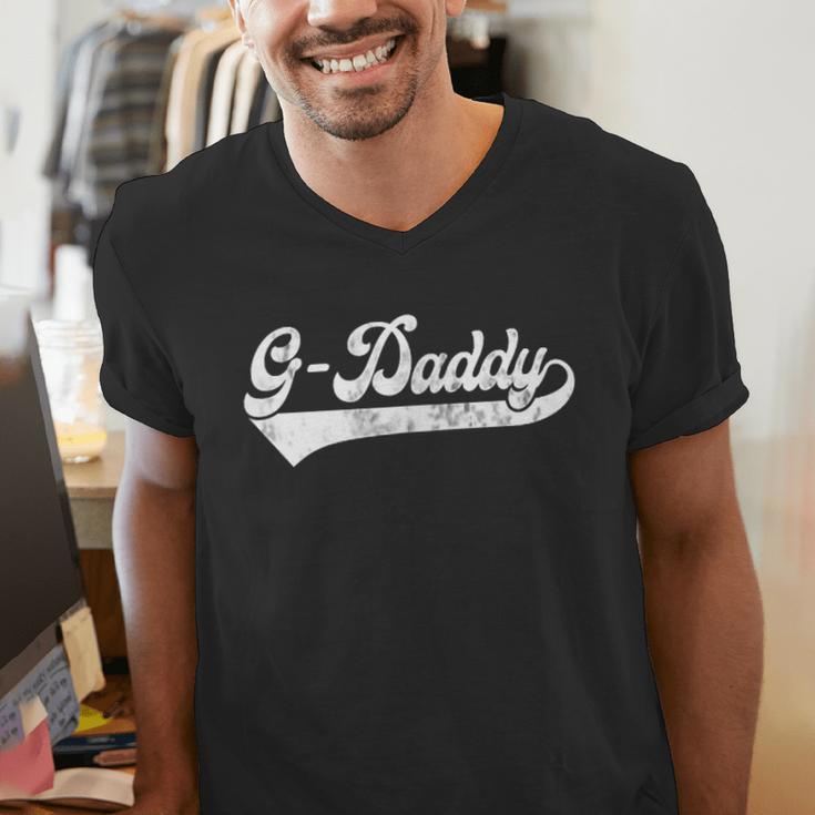 G-Daddy Vintage Retro Father's Day For Papa Grandpa Men's V-Neck T-Shirt
