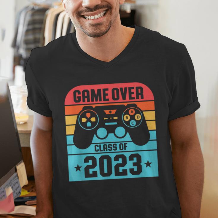Game Over Class Of 2023 Shirt Students Graduation Men's V-Neck T-Shirt