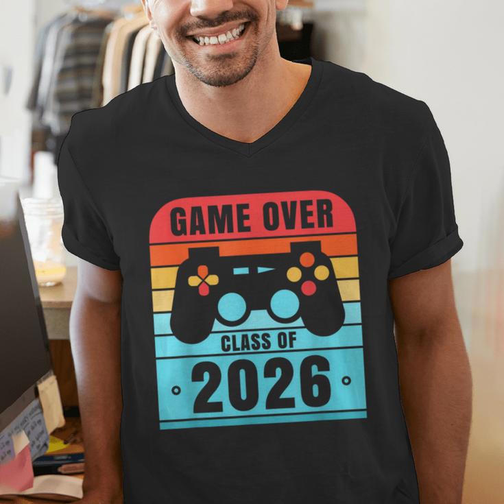 Game Over Class Of 2026 Shirt Students Graduation Men's V-Neck T-Shirt