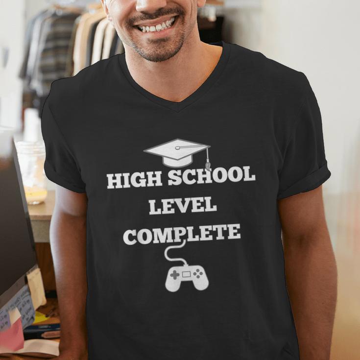 Gamer High School Graduation Shirt Grad Video Tee Men's V-Neck T-Shirt
