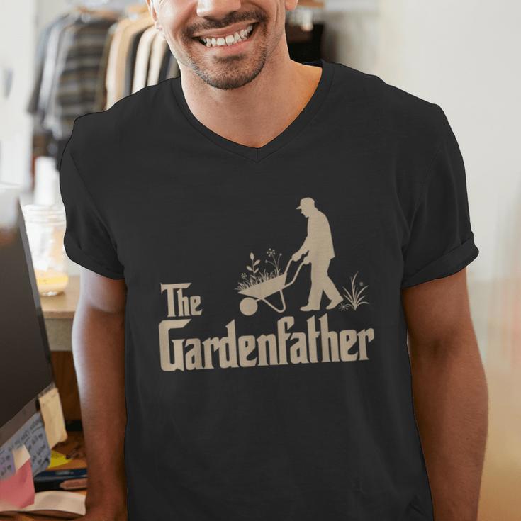 Gardening For Men Gardener Dad The Gardenfather Men's V-Neck T-Shirt