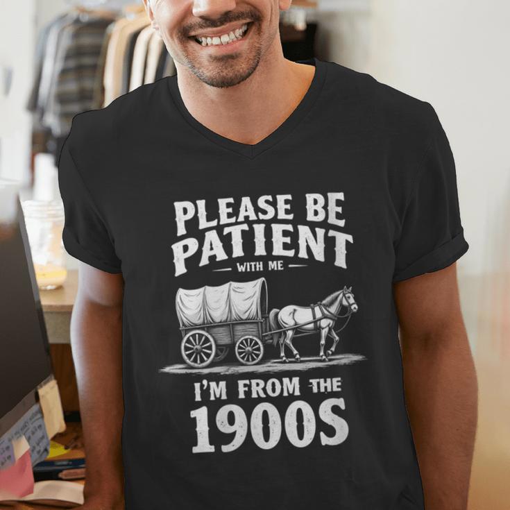 Gentle Nostalgia Plea Please Be Patient I'm From The 1900s Men's V-Neck T-Shirt