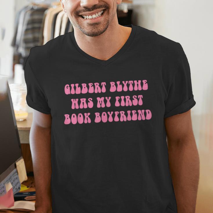 Gilbert Blythe Was My First Book Boyfriend Quote Men's V-Neck T-Shirt