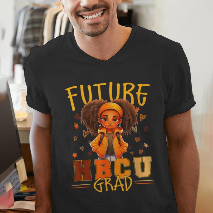 Girl Future HBCU Graduate Afro College Graduation Kids Men's V-Neck T-Shirt