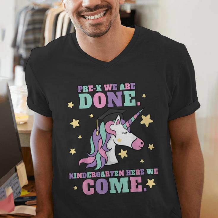 Girls Pre-K Graduation Magical Unicorn Men's V-Neck T-Shirt