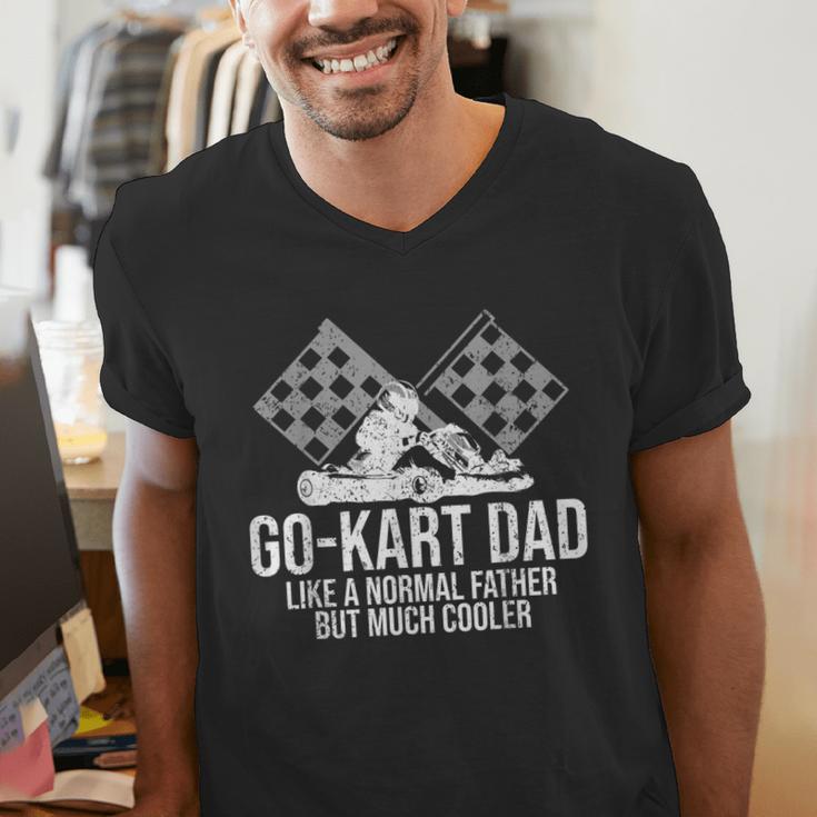 Go-Kart Dad Shirt Kart Racing Go-Cart Karting For Daddy Men's V-Neck T-Shirt
