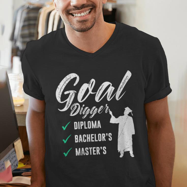 Goal Digger Diploma Master s Bachelor s Master Graduation Men's V-Neck T-Shirt