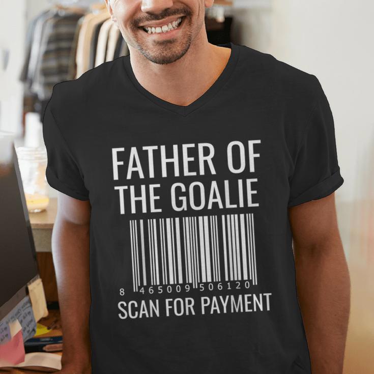 Goalie Dad Shirt Hockey Dad Shirt Hockey Goalie Men's V-Neck T-Shirt