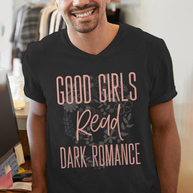 Good Girls Read Dark Romance Shirts For Women Book Lovers Men's V-Neck T-Shirt