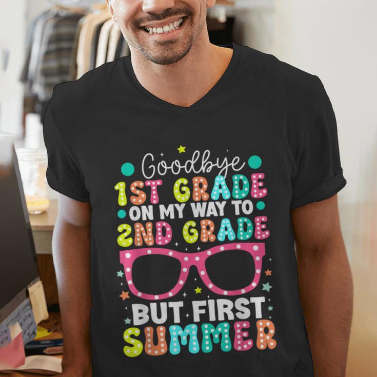 Goodbye 1st Grade Graduation To Second Grade First Summer Men's V-Neck T-Shirt