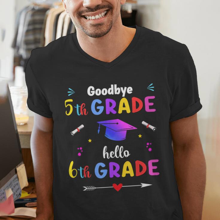 Goodbye 5th Grade Graduation Class Of 2023 Hello 6th Grade Men's V-Neck T-Shirt