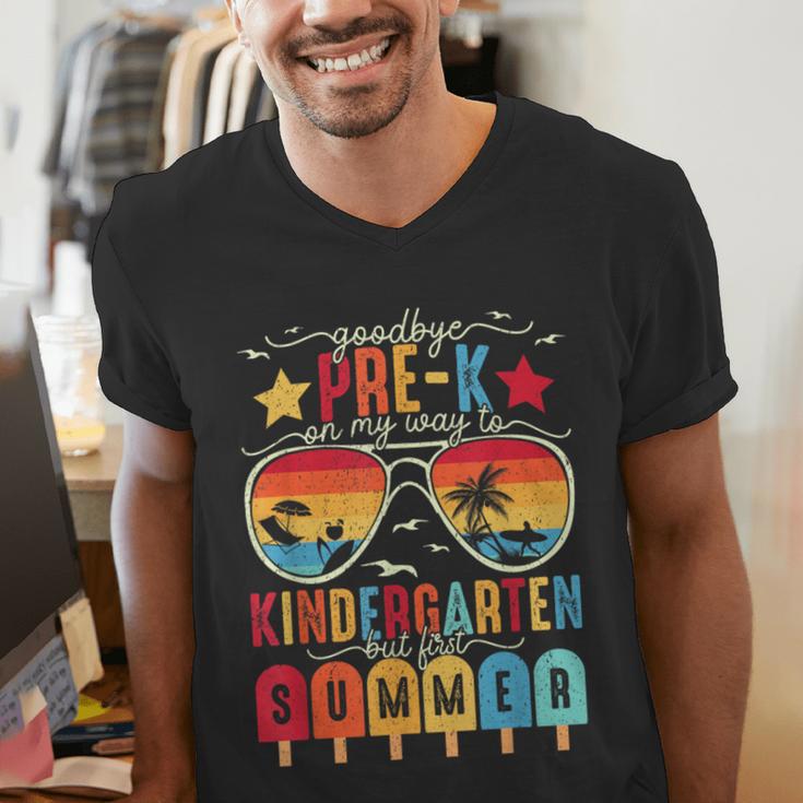 Goodbye Pre-k Graduation Kindergarten Summer Break Graduate Men's V-Neck T-Shirt