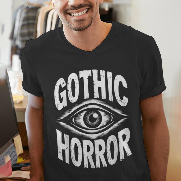 Gothic Classic Horror Thriller Book Movie Film Halloween Men's V-Neck T-Shirt