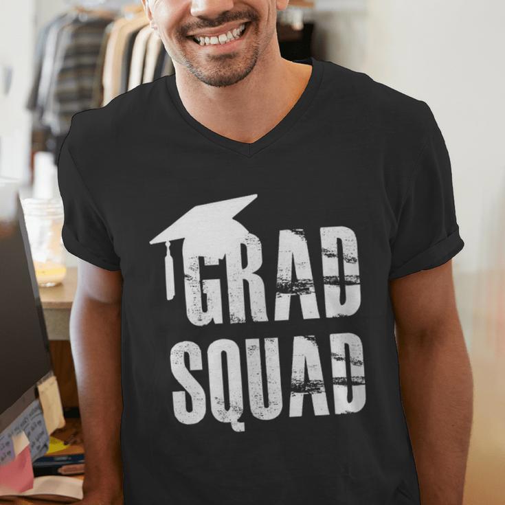 Grad Squad Graduate Graduation T-Shirt Graduation Idea Men's V-Neck T-Shirt