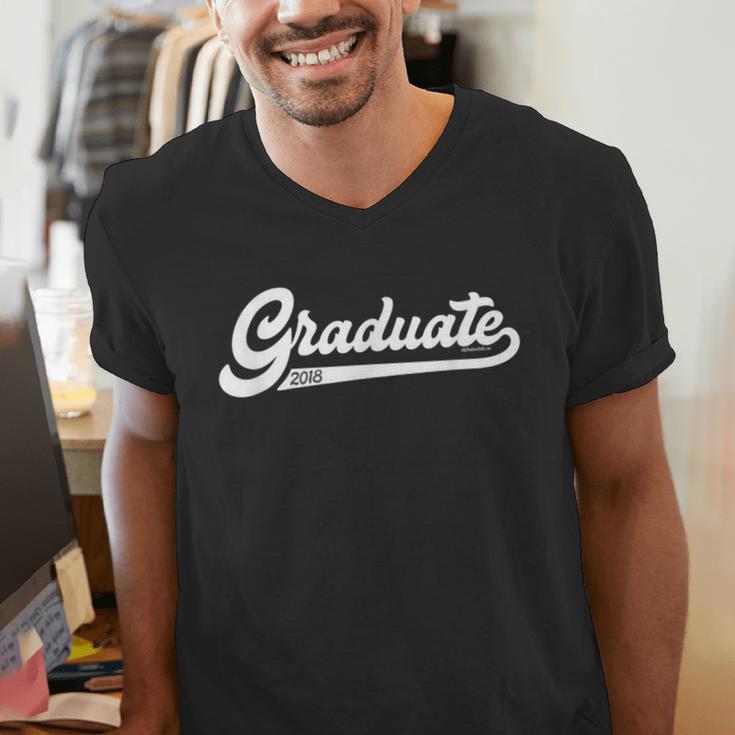 Graduate Shirts 2018 Senior Class Of 2018 Graduation Men's V-Neck T-Shirt