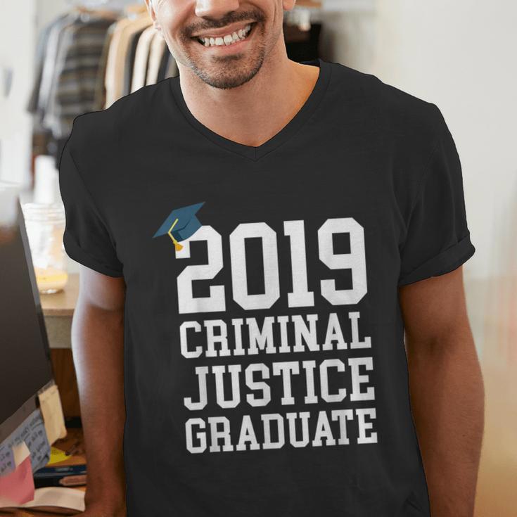 Graduation 2019 Criminal Justice Tshirt Men's V-Neck T-Shirt